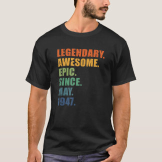 75. Geburtstag, Mai 1947, Männer und Frauen, 75. T-Shirt