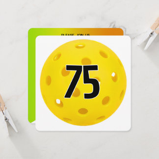 75. Geburtstag Pickleball-Party Einladung