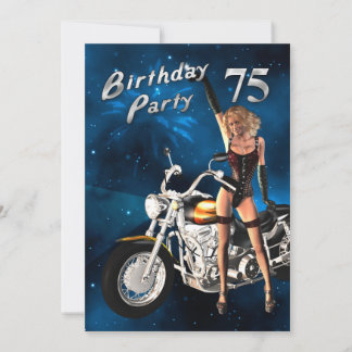 75. Geburtstags-Party Einladung