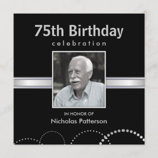 75. Geburtstags-Party Einladungen -