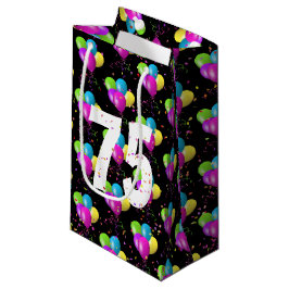 75. Geburtstagsballons und Confetti kleine Geschen Geschenktüte
