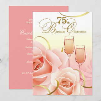 75. Geburtstagsfeier Custom Invitations Einladung