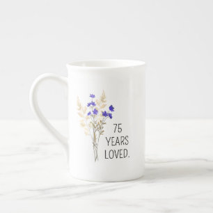 75. Geburtstagsgeschenk für Frauen, 75. Geburtstag Prozellantasse