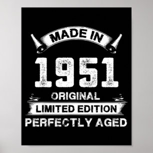 75. Geburtstagsgeschenk für Legenden, die 1951 gem Poster