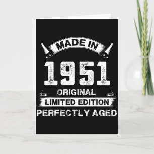 75. Geburtstagsgeschenk Für Legenden Geboren 1951 Karte