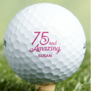 75. Geburtstagsgeschenk Rosa Benutzerdefinierter N Golfball