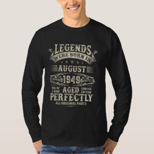 75. Geburtstagsgeschenke für Männer Funny 75 Jahre T-Shirt