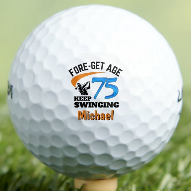 75. Geschenk für lustigen blauen Mitarbeiter Golfball (Von Creator hochgeladen)