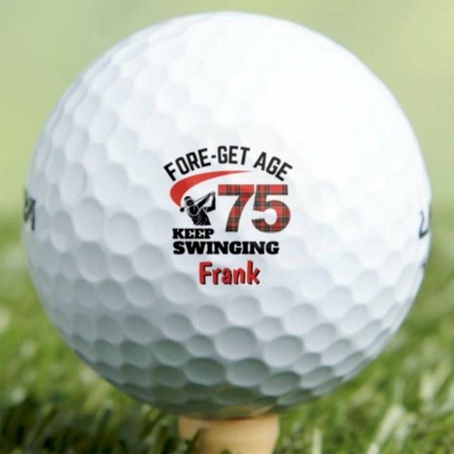 75. Golfgeschenk für Onkel - FORE-get Age Red Kari Golfball (Von Creator hochgeladen)