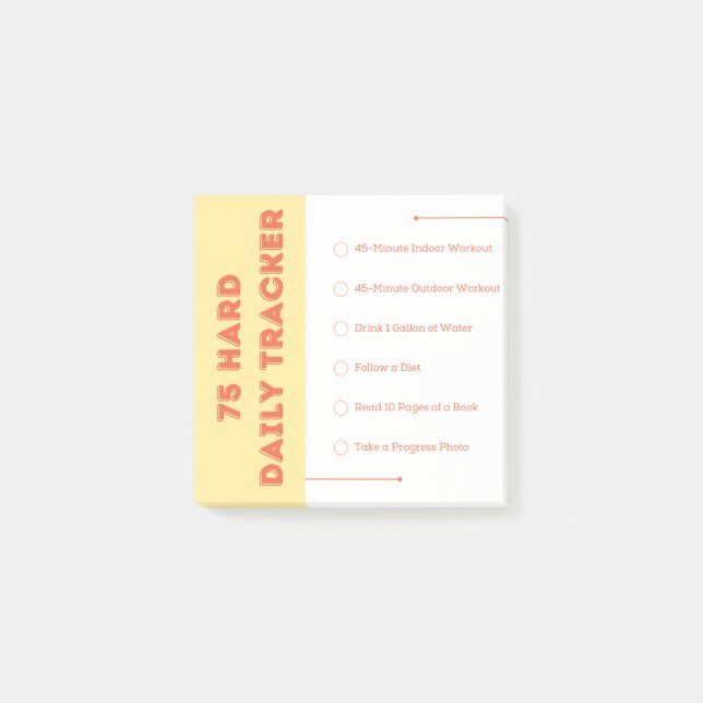 75 Hard Post-it®-Notizen Post-it Klebezettel (Vorderseite)