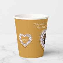 75. Hochzeitstag Foto Gold und Diamanten