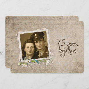 75. Hochzeitstag Open House Einladung