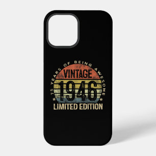 75 Jahre alte Geschenke Vintage 1946 Geburtstag iPhone 12 Pro Hülle