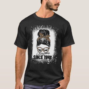 75 Jahre Phantastisch seit 1948 Leopard 75. Geburt T-Shirt