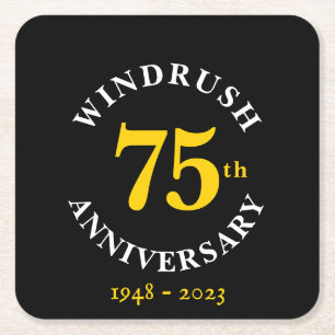 75 Jahre Windrush Rechteckiger Pappuntersetzer