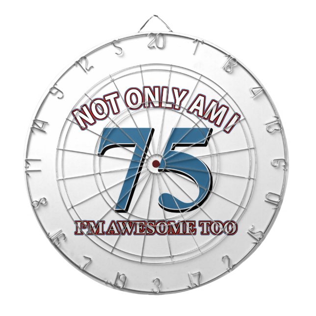 75. Jahrentwürfe Dartscheibe (vorne)