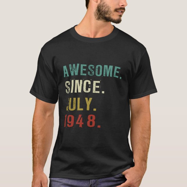 75 Phantastisch seit Juli 1948 75. T-Shirt (Vorderseite)