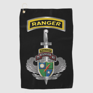 75. Ranger Regiment Afghanistan Veteran Golfhandtuch