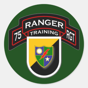 75. Ranger Regiment - Im Flugzeug - Training 2 Runder Aufkleber