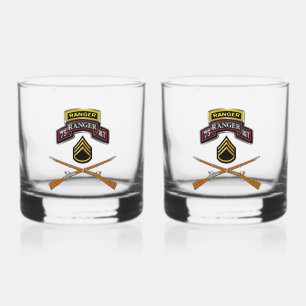 75. Ranger Regiment-Mitarbeiter Whiskyglas