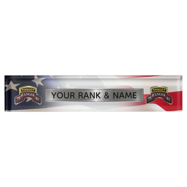75. Ranger-Regiment Namensplakette (Vorderseite)