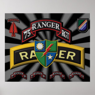 75. Ranger-Regiment Poster
