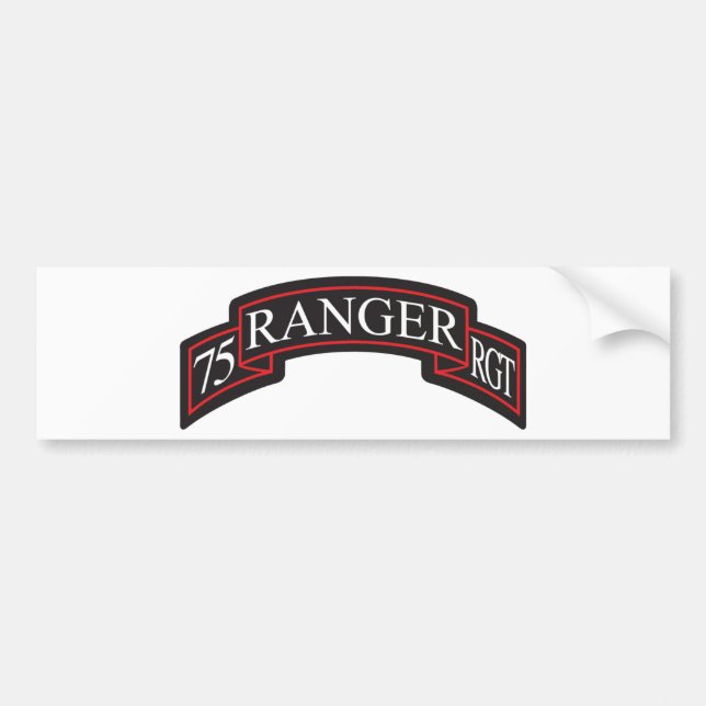 75. Ranger Regiment Scroll Autoaufkleber (Vorne)