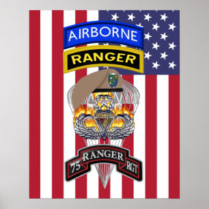 75. Ranger Regiment "Sua Sponte" Poster