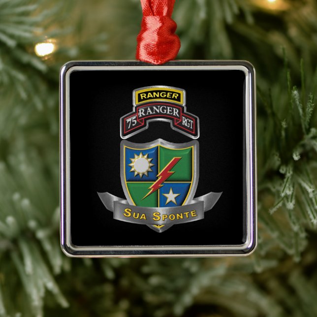 75. Ranger Regiment Weihnachten Ornament Aus Metall (Baum)