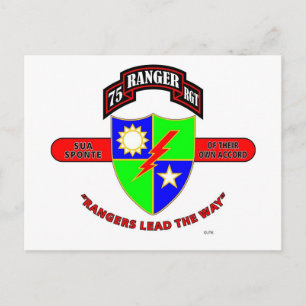 75. RANGERREGIMENT "ARMY RANGERS" POSTKARTE