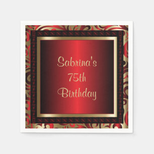 75. Text des Geburtstags-Party-  DIY Serviette