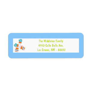 .75"x2,25" Modernes Farbton Mitten Rückgabezeichen