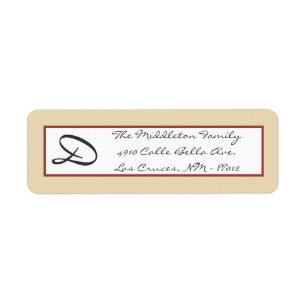 .75"x2.25" Rückgabesiegel Burberry Kariertes Geweb