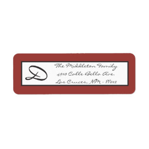 .75"x2.25" Rückgabesiegel Burberry Kariertes Geweb