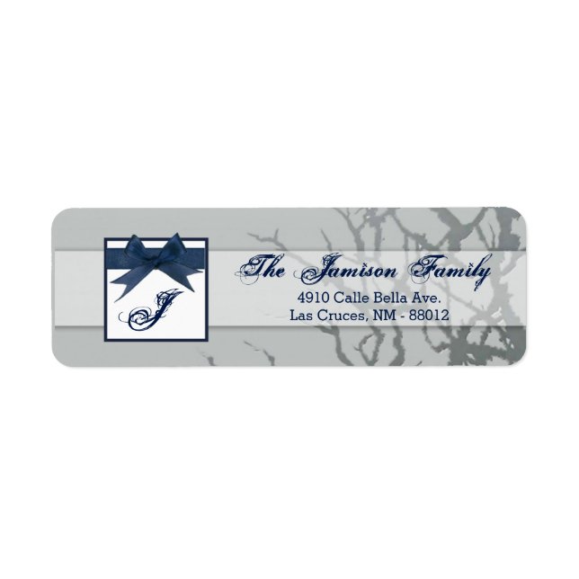 .75"x2.25" Rücksendeadresse Etikett Mattierter Gla (Vorne)