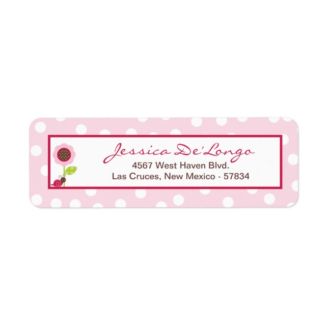 .75"x2.25" Rücksendeadresse Label Berry Garden Sna (Vorne)
