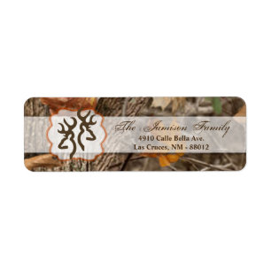 .75"x2.25" Rücksendeadresse Label Jagd Couple Dee