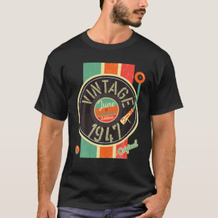 75 Years Birthday Man 1947 June Turntable Antique T-Shirt