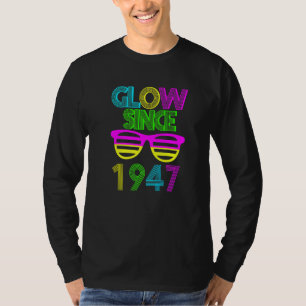 75th Birthday Glow Since 1947 Vintage Sungasse R T-Shirt