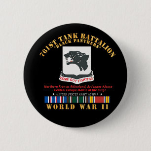 761. Tank-Bataillon - Black Panthers - EU des Zwei Button