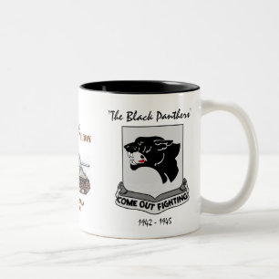 761st BEHÄLTER-BATAILLON, SCHWARZE PANTHER, WW II Zweifarbige Tasse