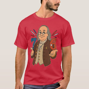 76 1776 Lustiger Benjamin Ben Franklin Meme Sechs T-Shirt