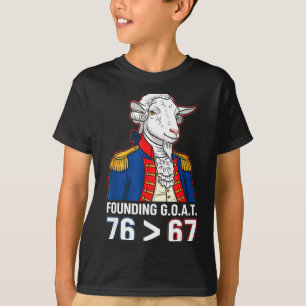 76 Größer als 67 George Washington Geschichte Spaß T-Shirt