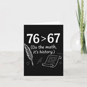 76 Größer Als 67 Rechne Es Nach Lustiges Historien Dankeskarte