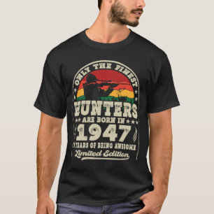 76 Jahre alte Hirschjagdjäger Vintag 1947 76. T-Shirt