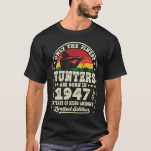 76 Jahre alte Hirschjagdjäger Vintag 1947 76. T-Shirt