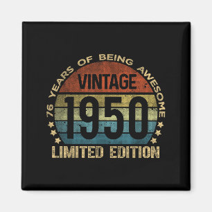 76 Jahre alte Vintage 1950 limitierte Auflage 76. Magnet