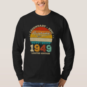 76 Jahre alter Tag 1949 Phantastisches 76. Geburts T-Shirt