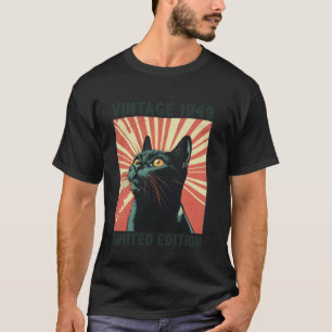 76 Jahre altes Geschenk Vintag 1949 Katze über 76. T-Shirt
