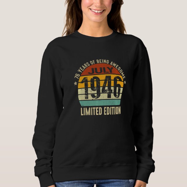 76 Jahre Phantastisch im Juli 1946 Sweatshirt (Vorderseite)